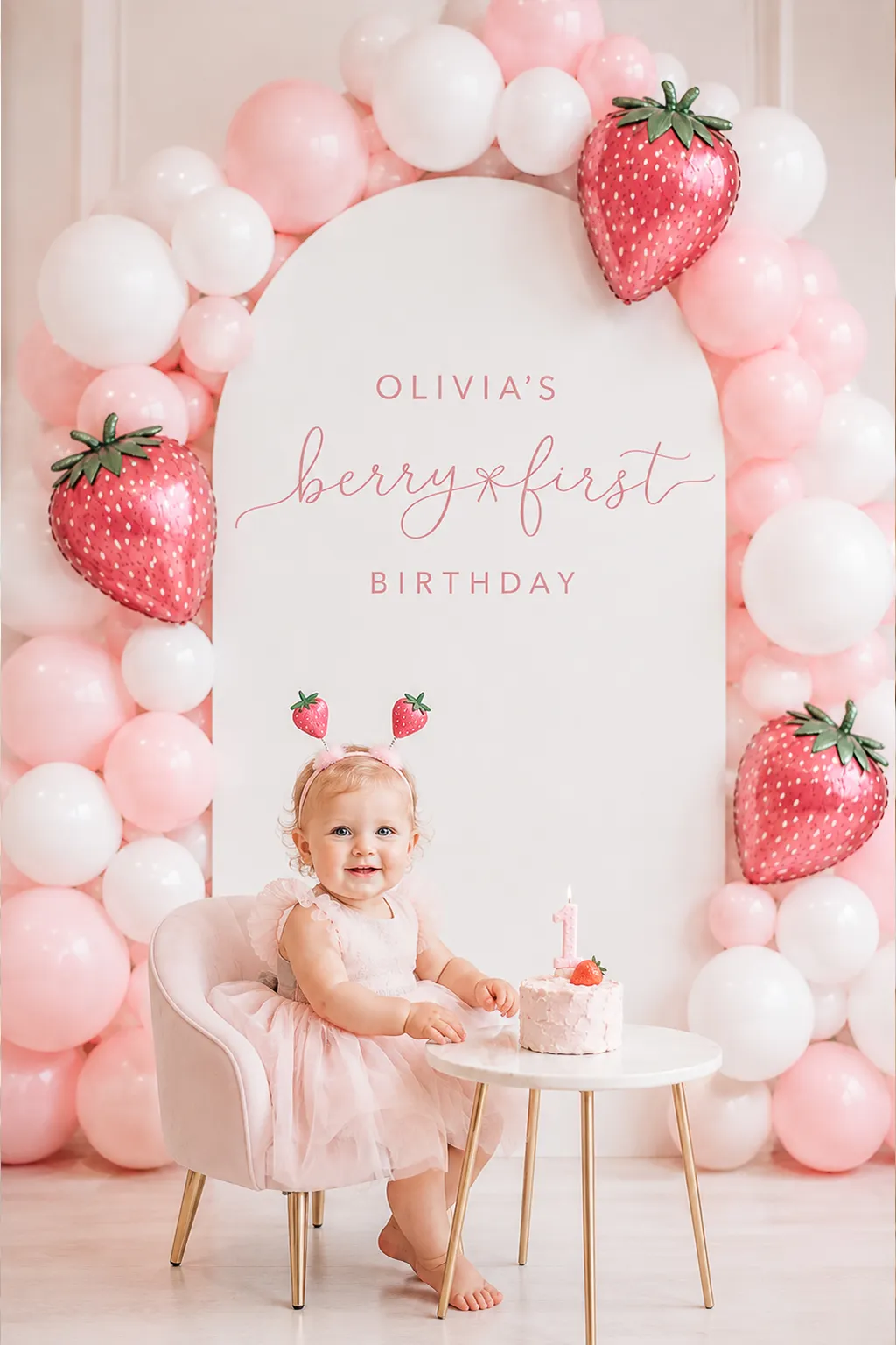 Berry First Birthday: Smash Cake, Backdrop, Invitations & a Simple Plan